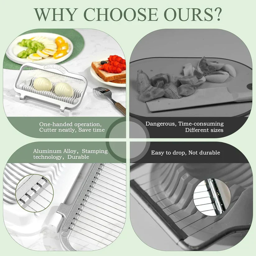🔥LAST DAY 50% OFF🔥Egg Slicer for Hard Boiled Eggs Banana Slicer