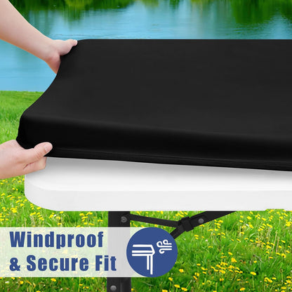 🍖Stretch Fabric Table Top Cap Cover – Waterproof & Reusable