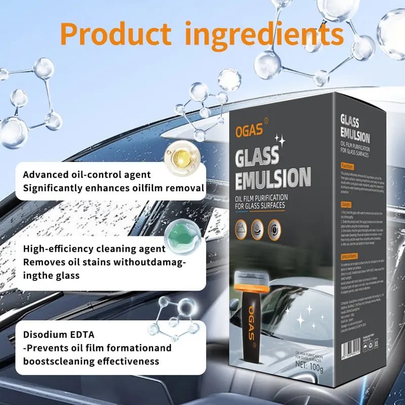 Windshield Oil Film Remover Wand – Crystal-Clear Glass in Minutes