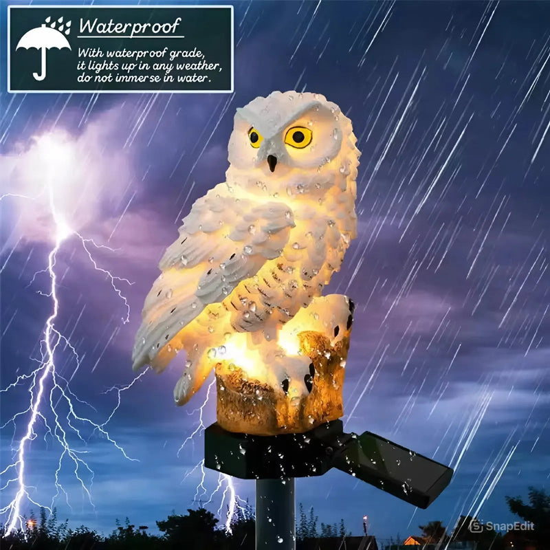 🔥Big Sale - 50% OFF🔥Waterproof Solar Owl Light – LED Pathway Light for Lawn, Garden & Outdoor Decor detail view