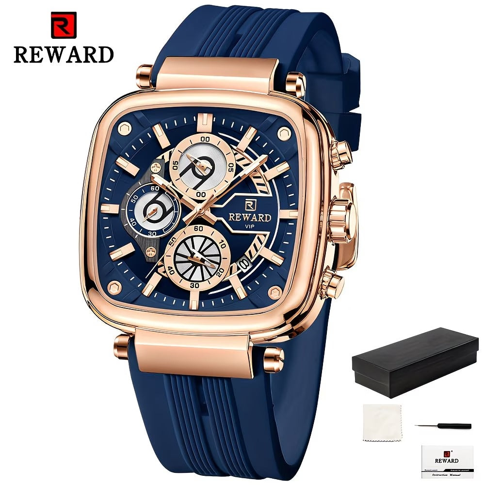 REWARD Men's Luminous Quartz Silicone Watch