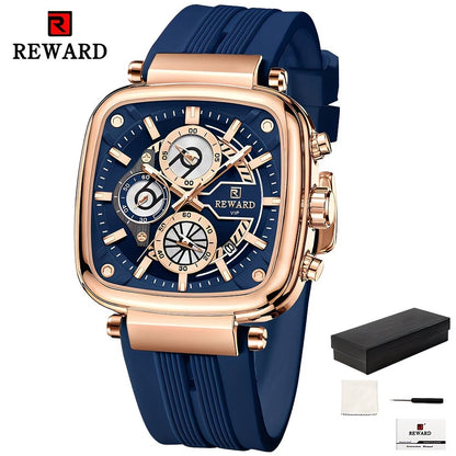 REWARD Men's Luminous Quartz Silicone Watch