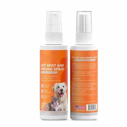 Vet-Recommended Itch Relief Spray for Dogs & Cats – Quantum Silver Formula