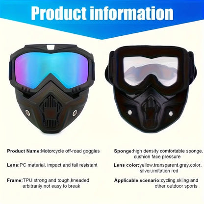 Full-Face Safety Goggles with Wide Vision Protection