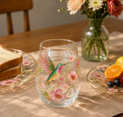 🌸 Limited Edition 2026 Garden Morning Bliss Glass Cup Collection ☕🐦