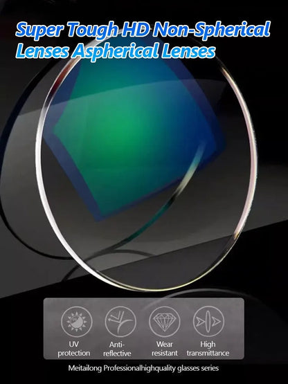 Lowest price of 2026 🔥 High-end titanium alloy frameless reading glasses with beveled edges 👍 Blocks blue light, radiation, and ultraviolet rays, relieving eye fatigue 👓️