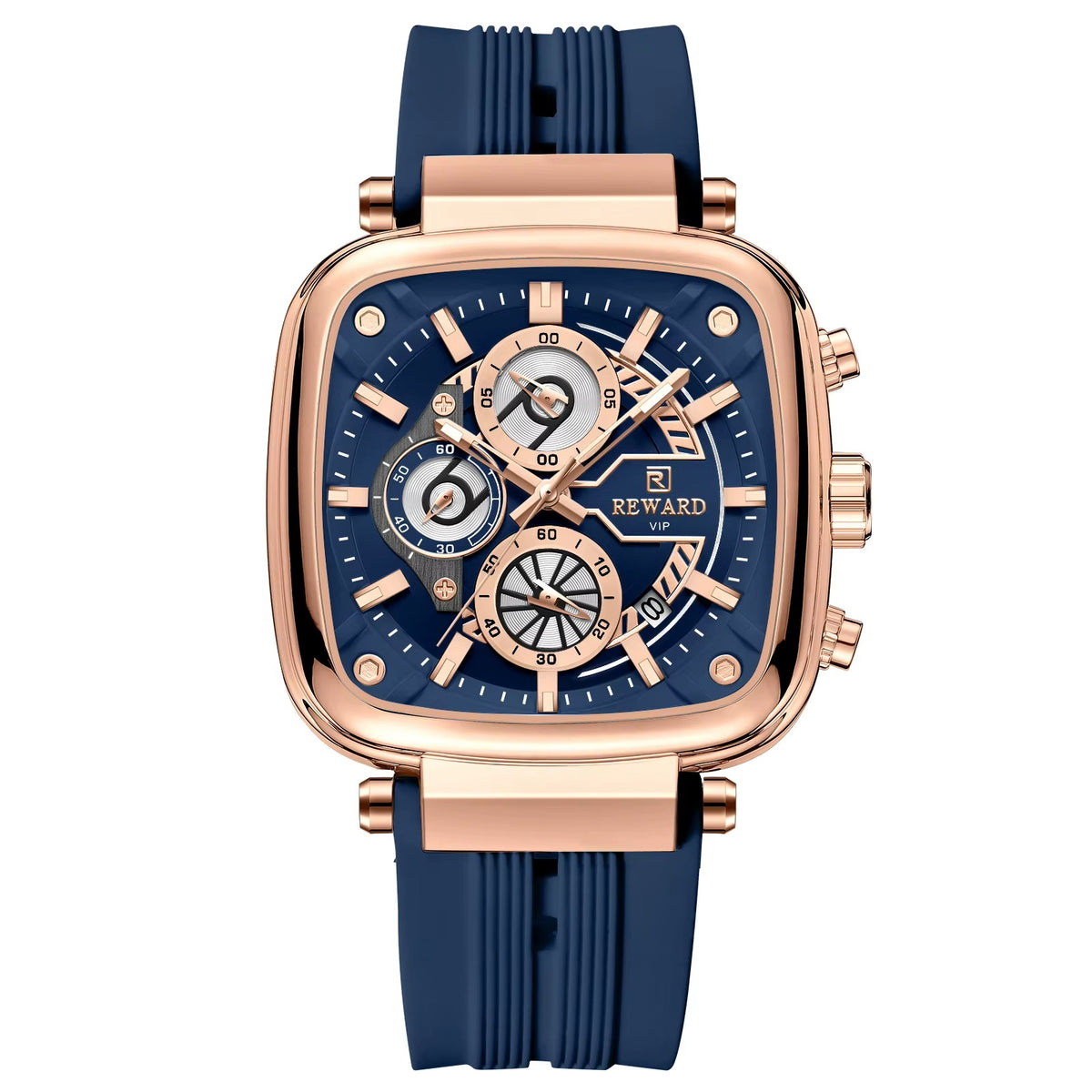 REWARD Men's Luminous Quartz Silicone Watch