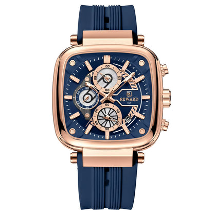 REWARD Men's Luminous Quartz Silicone Watch