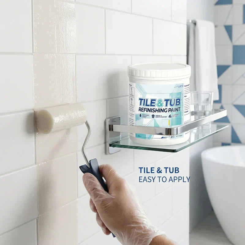 💎 2-Hour Bathroom Renovation! Premium Tub & Tile Refinishing Kit for Instant Showroom-Ready Floors 🏠✨ detail view